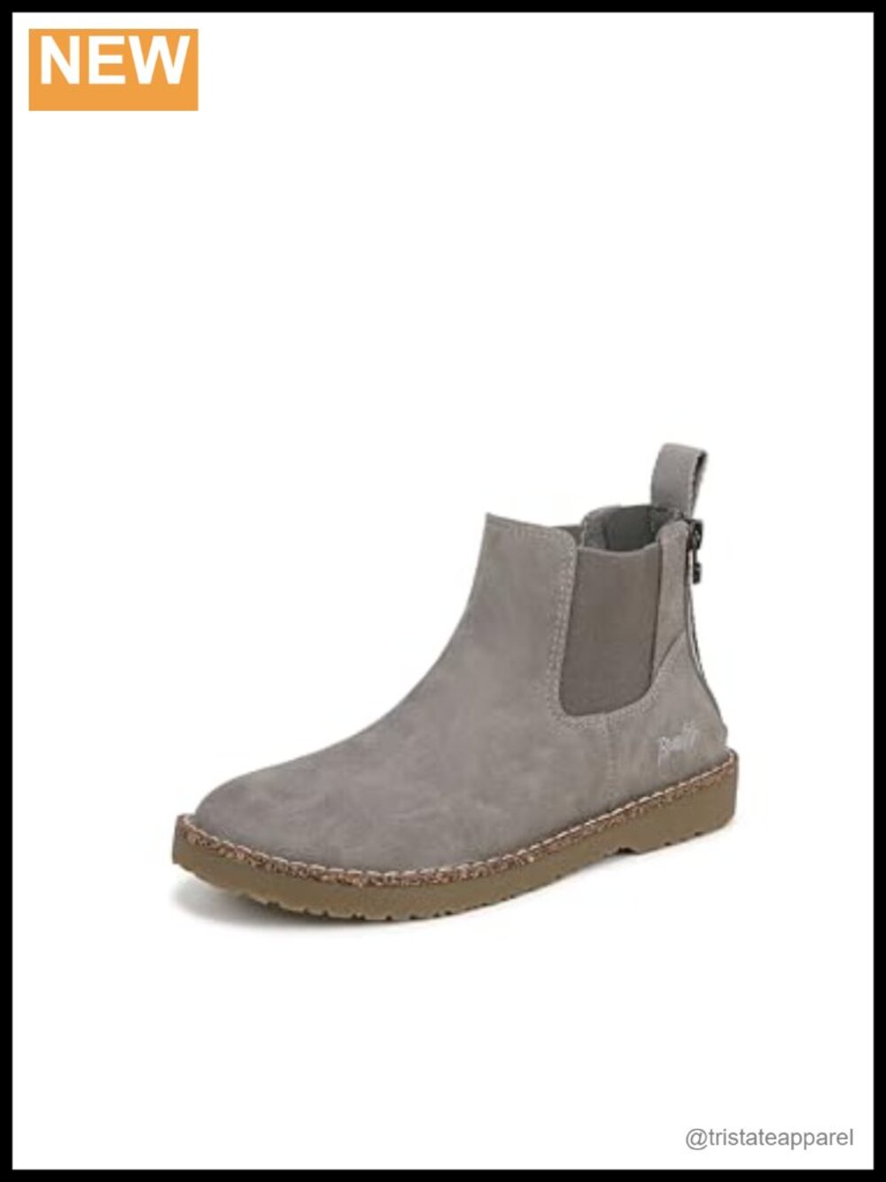 Chillin Chelsea Boot, Double Back Zipper, Fleece Lined, Rubber Sole